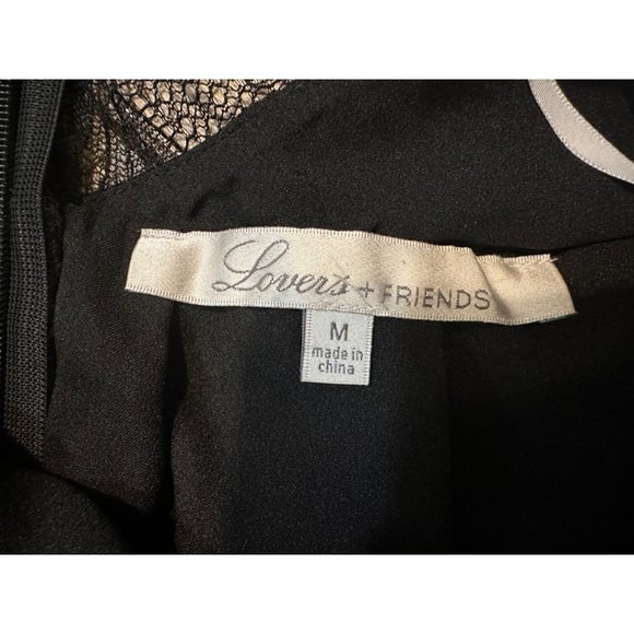 Lovers + Friends NWT Revolve Black Skater Lacy Back M - Picture 6 of 10